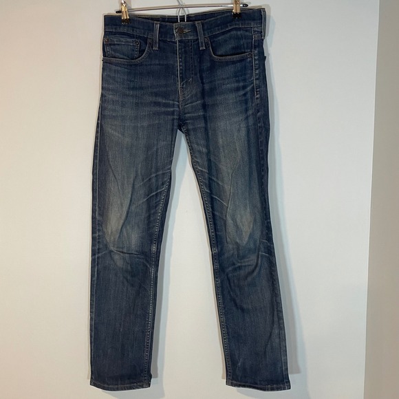 Levi's Other - Levis 511 Slim Fit Mens Jeans Dark Wash Denim 31x30 Whiskering Straight Leg